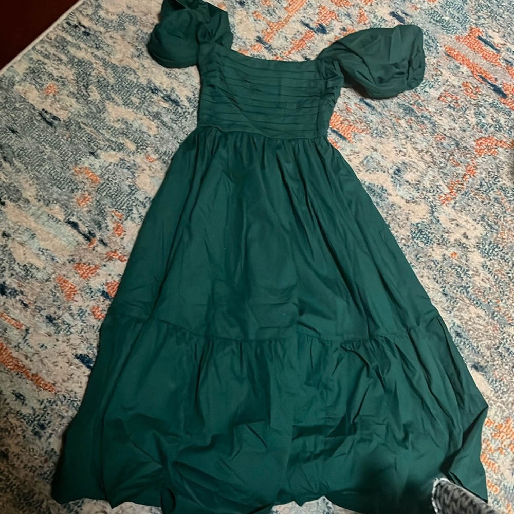 Forest green Abercrombie and Fitch xxsp maxi dress